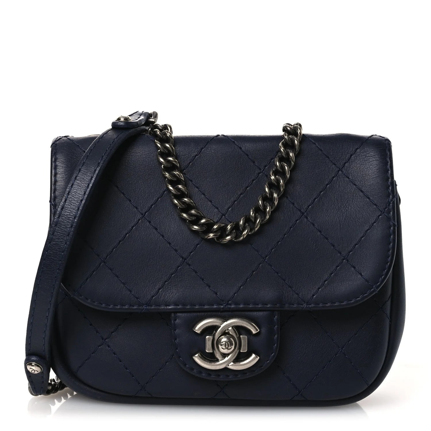 Chanel — Stitch CC Small Flap — Handbag — resale