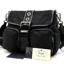 Prada — Prada BT0436 Crossbody Triangle Logo W/ Card — Handbag — resale