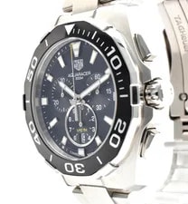 TAG Heuer — TAG Heuer Aqua Racer CAY111A Quartz Date Chronograph Black Dial — Watch — resale