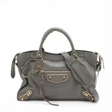 Balenciaga — Balenciaga Metallic Edge City 2 Way 390154 Mirror Included — Handbag — resale