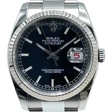 Rolex — Rolex Datejust 36 116234 36mm White Gold Black OKW1073 — Watch — resale