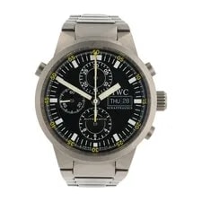IWC — IWC GST Chronograph Titanium Black Dial 43mm Automatic Movement ’S IW371503 — Watch — resale