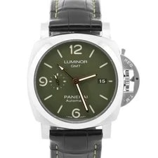 Panerai — Panerai Luminor GMT 3 Days MS Dhoni PAM01056 Steel Green Automatic 44mm PAM1056 — Watch — resale