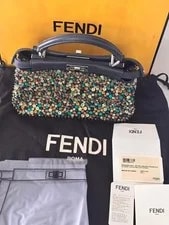 Fendi — Fendi Peekaboo Mini Beaded 2 Way Auth — Handbag — resale