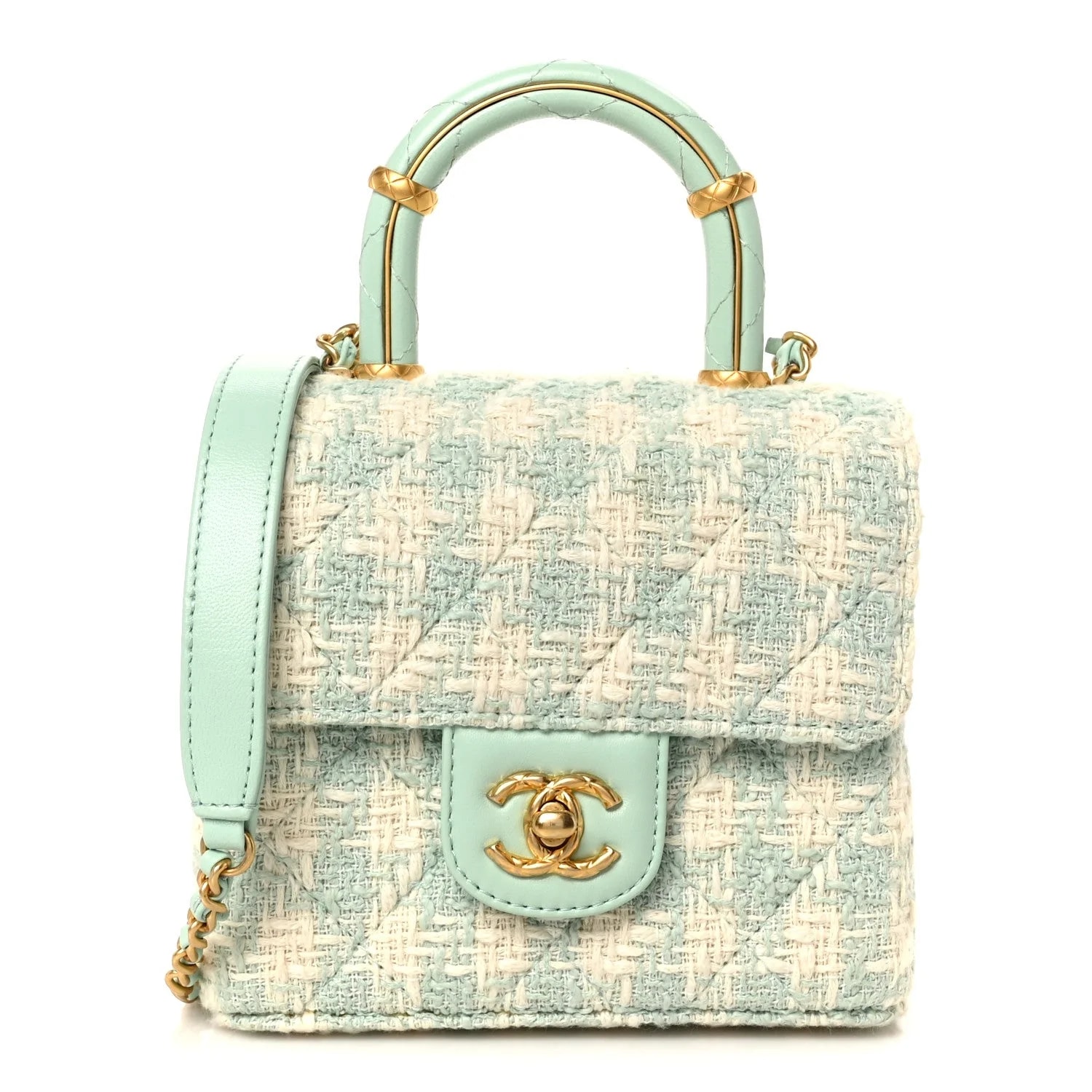 Chanel — Handle Crush Top Handle Flap — Handbag — resale
