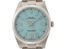 Rolex — Rolex Oyster Perpetual 41 124300 Stainless Steel 41mm Blue Dial Automatic #DW027 — Watch — resale