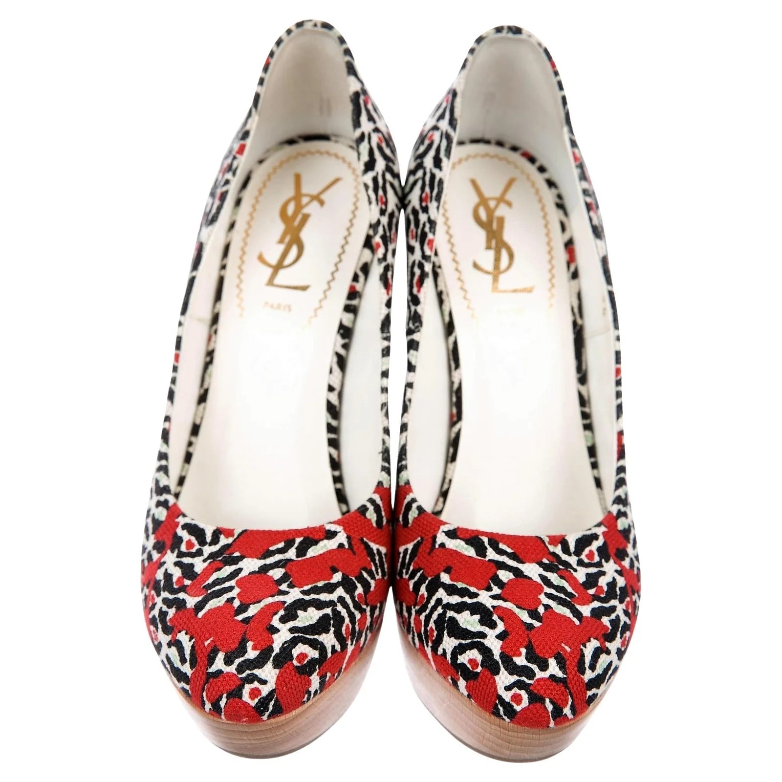 Yves Saint Laurent — New Yves Saint Laurent Resort 2012 Heels Wedge Pumps Sz 36 — Handbag — resale