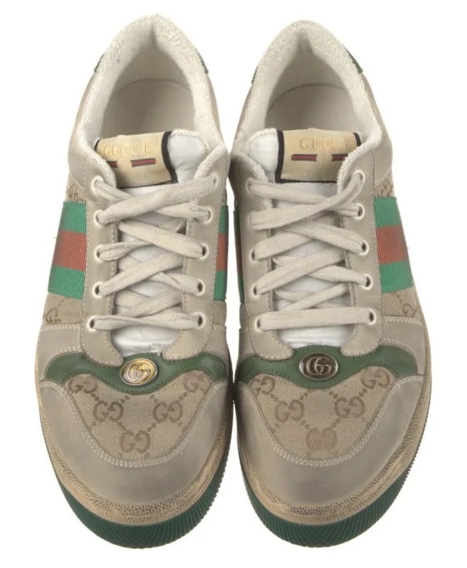 Gucci — Gucci Screener Low Top GG Web Accent — Sneaker — resale