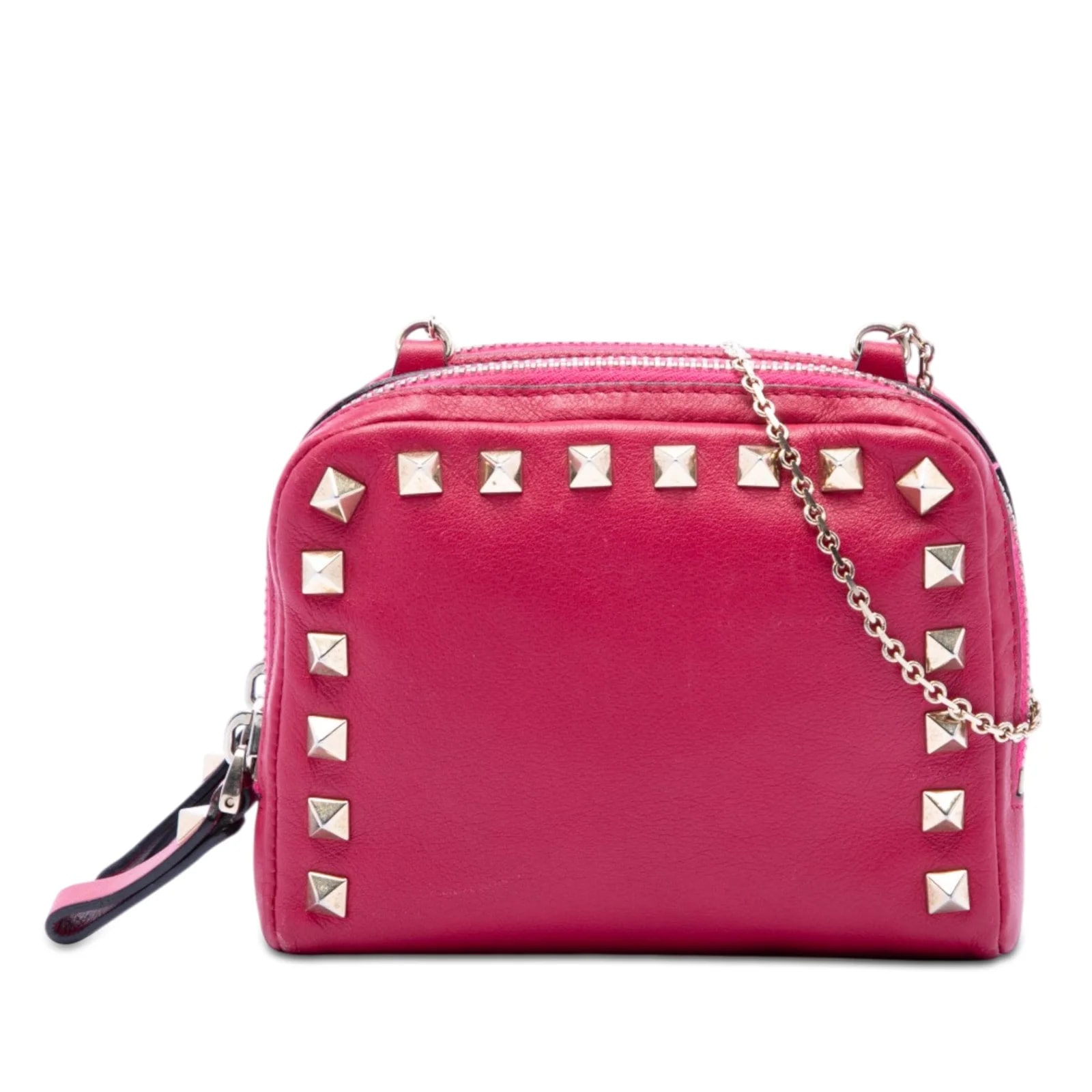 Valentino — Rockstud Double Zip Chain Crossbody — Handbag — resale