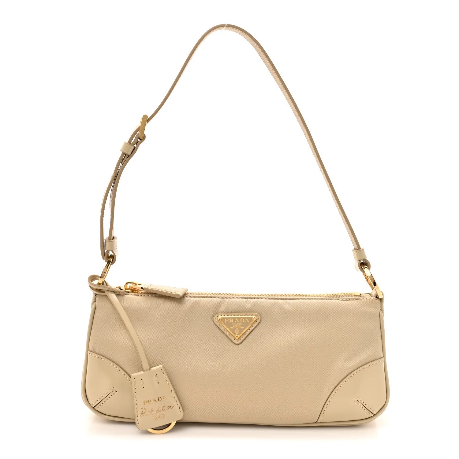 Prada — Spazzolato Re-Edition 2002 Deserto — Handbag — resale