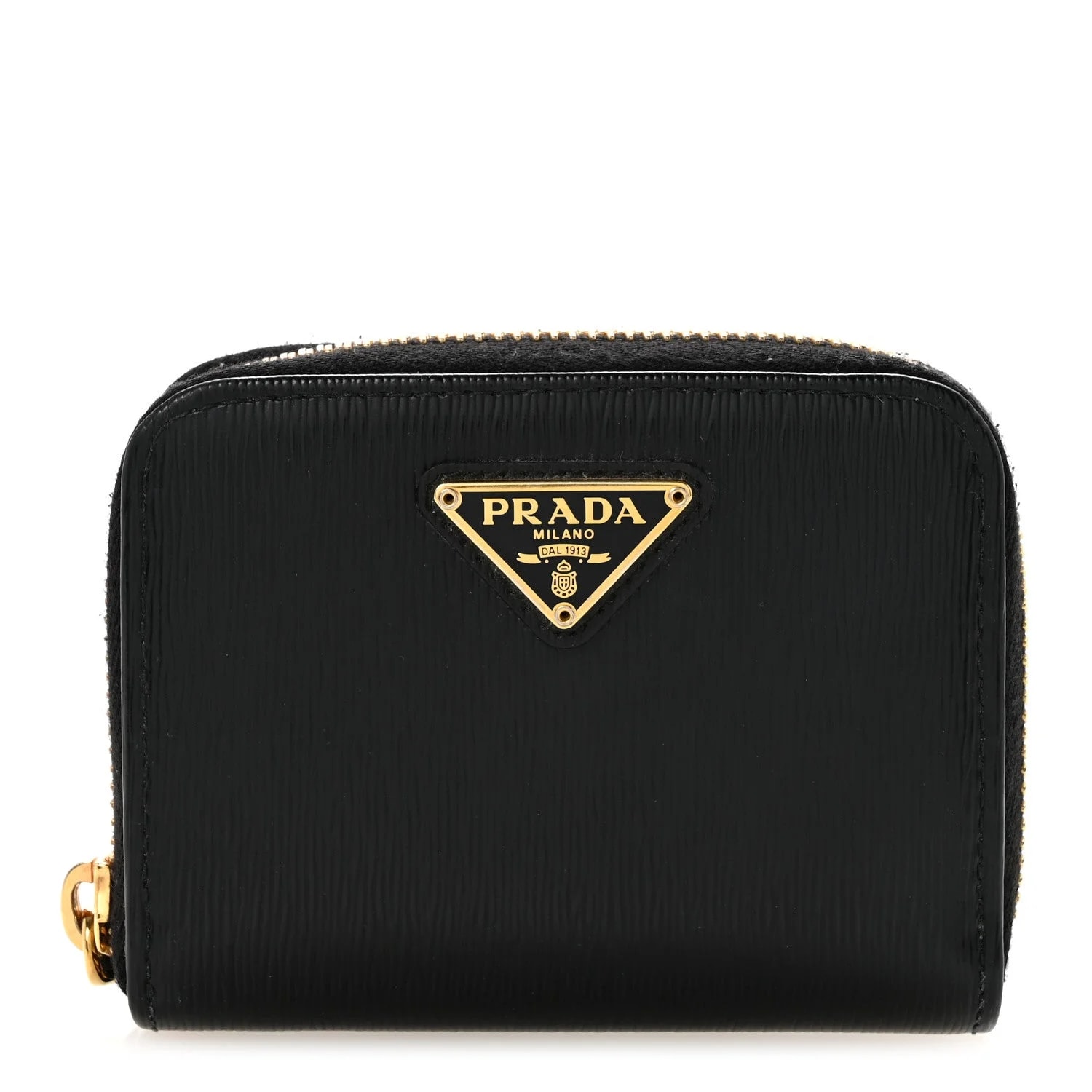Prada — Vitello Move Triangle Logo Zip Coin — Handbag — resale