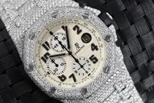 Audemars Piguet — Audemars Piguet Royal Oak Offshore 42 Mm Chronograph Ivory Dial Diamond — Watch — resale