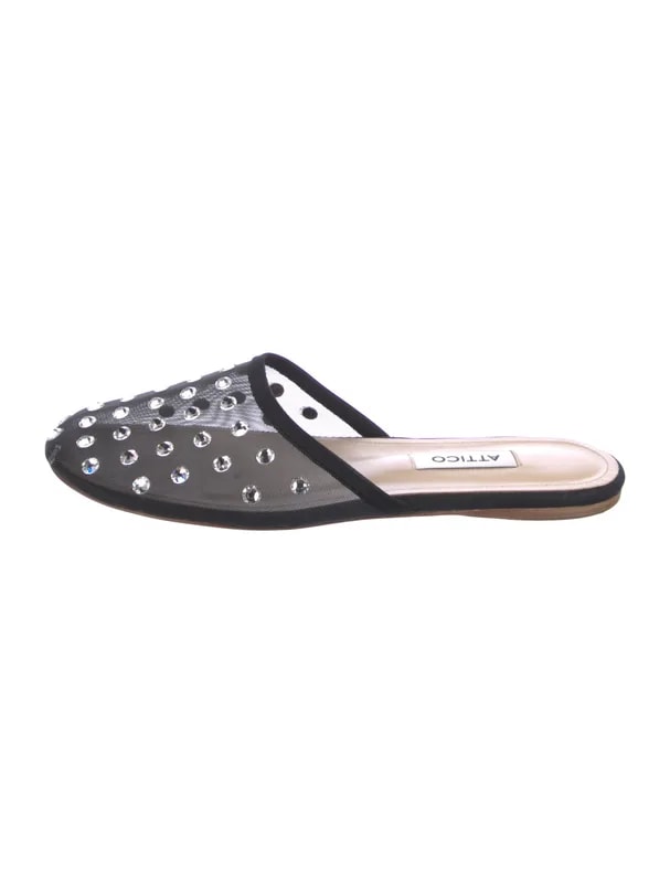 Attico — Embellishments Mules — Designer Shoe — resale