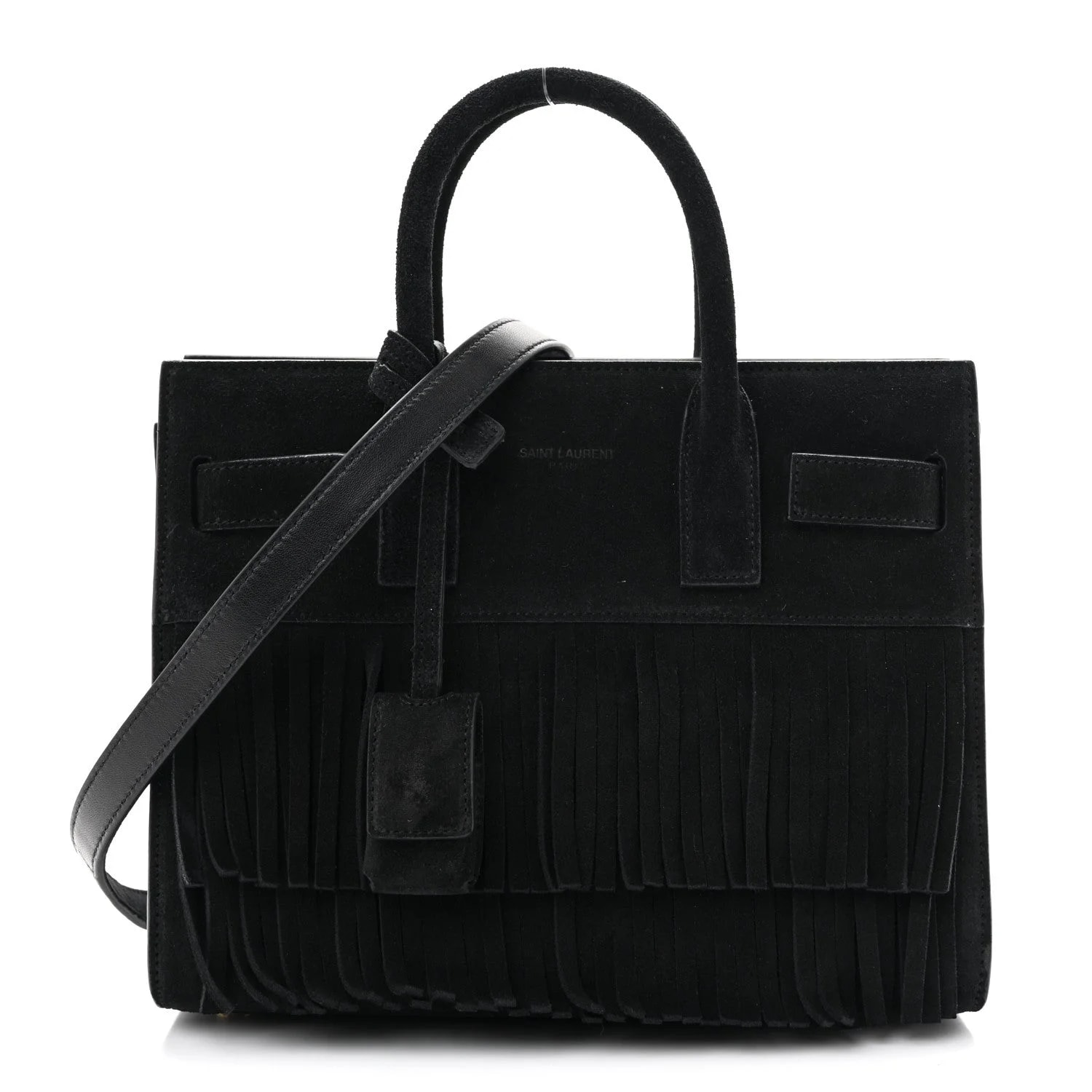 Saint Laurent — Fringe Nano Sac de Jour — Handbag — resale
