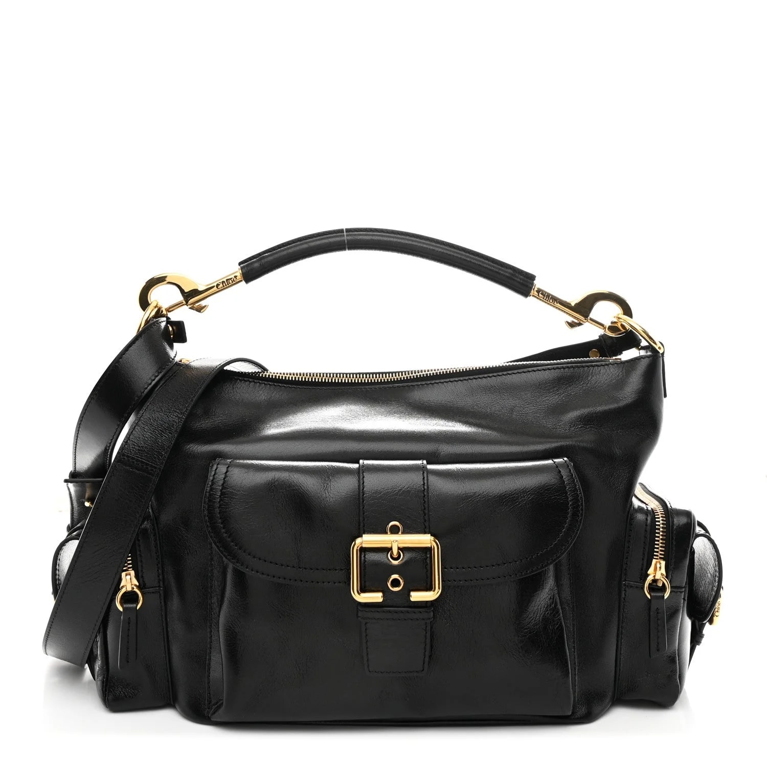 Chloé — Shiny Medium Double Carry Camera — Handbag — resale