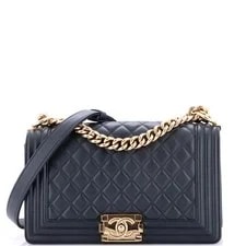 Chanel — Chanel Boy Flap Bag Quilted Old Medium — Handbag — resale