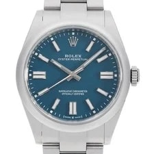 Rolex — Rolex Oyster Perpetual 41 134300 Med Blue Random Number Second Hand — Watch — resale