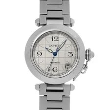 Cartier — Cartier Pasha C W31023M7 ( 2324) 35mm Stainless Steel Silver #WW2981 — Watch — resale