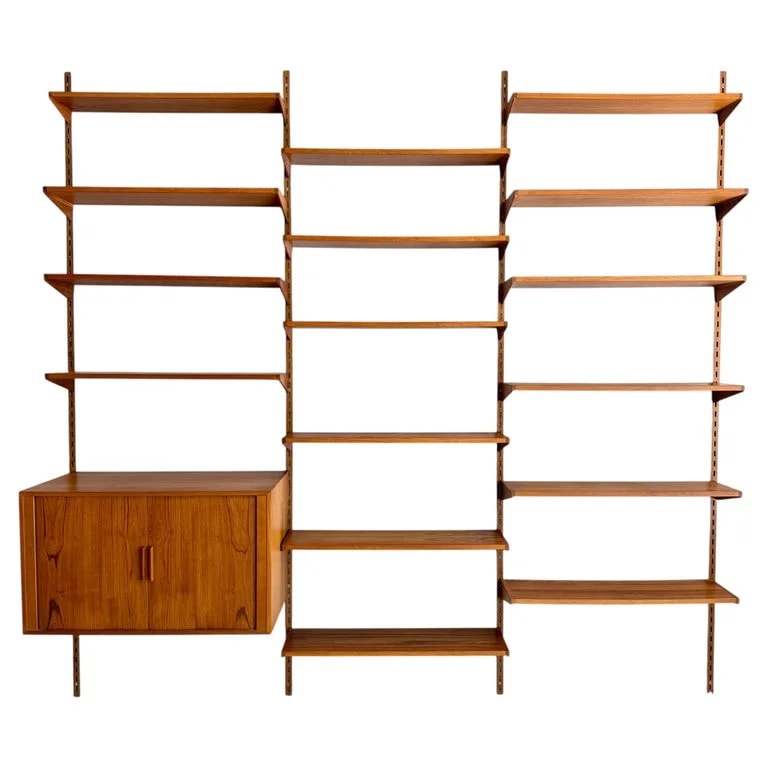 FM Møbler, Kai Kristiansen — Large Kai Kristiansen FM Møbler Danish Modular Wall System, 1960s — Furniture — resale