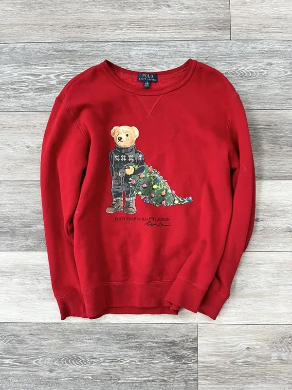 Ralph Lauren — Polo Bear By Ralph Lauren Long Sleeve Christmas Sweater — streetwear — resale