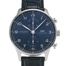 IWC — IWC Portugieser IW371606 41mm Stainless Steel Blue #WW9142 — Watch — resale