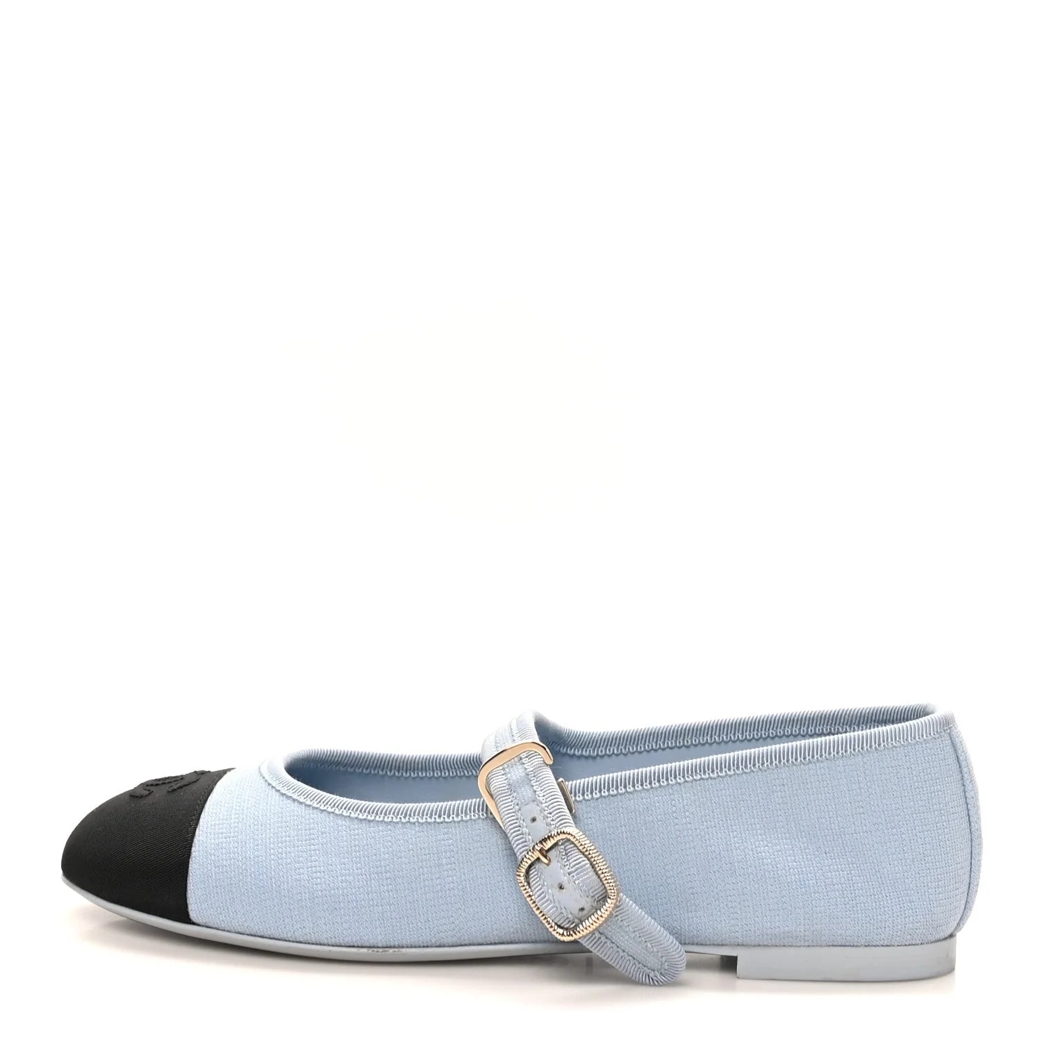 Chanel — Fabric Grosgrain Mary Jane 37 — Designer Shoe — resale