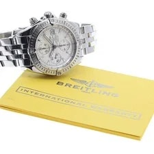 Breitling — Breitling Chronomat Evolution A13356 Automatic 43mm Papers Silver Chronograph — Watch — resale