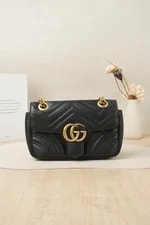 Gucci — Gucci GG Marmont Small Matelasse HW Chain Flap — Handbag — resale