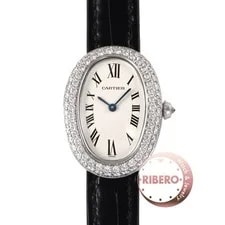 Cartier — Cartier BaignoireSM WB509751 Bezel Diamond K18WG With Box From JP — Watch — resale