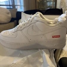 Supreme — 7 8.5 Air Force 1 X Supreme Lows- Never Worn With Box — Sneaker — resale