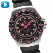 TAG Heuer — TAG Heuer Professional 377.508 Quartz Pink Black 28mm ’S Diver — Watch — resale