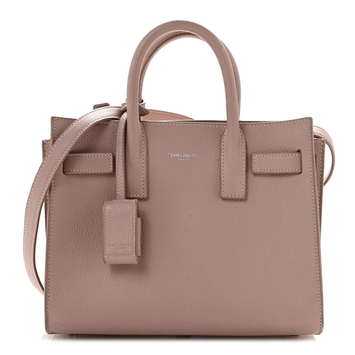 Saint Laurent — Grained Nano Sac de Jour Pale — Handbag — resale