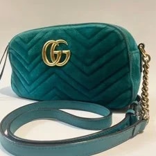 Gucci — Authentic Gucci GG Marmont Velor — Handbag — resale