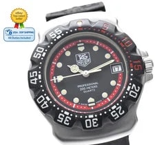 TAG Heuer — TAG Heuer Formula 1 WA1214 Quartz Black/Red Dial Date 34mm Watches — Watch — resale