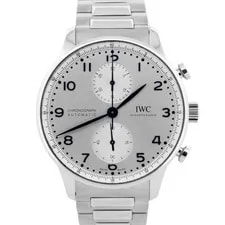 IWC — 2021 IWC Portugieser Chronograph Papers Steel Silver 41mm IW371617 BOX — Watch — resale
