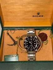 Rolex — Rolex Sea-Dweller 16600 Silver Oyster Bracelet With Black Bezel — Watch — resale