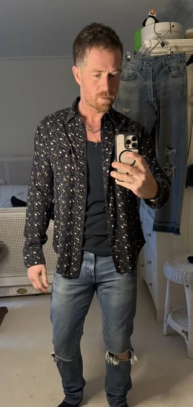 Saint Laurent — Saint Laurent Star Print Western Shirt — streetwear — resale
