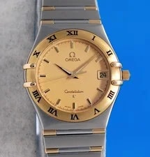 Omega — Omega Constellation 18K Gold & SS - Gold Dial -1312.10 — Watch — resale