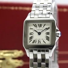 Cartier — Cartier Santos Demoiselle SM 2698 28mm Quartz White W/ Box JP Z334 — Watch — resale