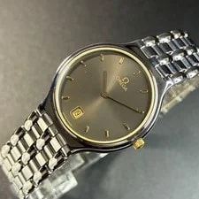 Omega — Movable Omega Symbol Black Silver Qz — Watch — resale
