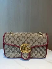 Gucci — Gucci GG Marmont Trim Chain Flap — Handbag — resale