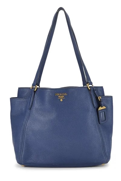 Prada — Vitello Daino Side Pocket — Handbag — resale
