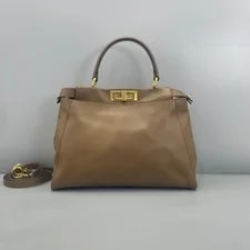Fendi — Auth Fendi Peekaboo Medium Top Handle Satchel . — Handbag — resale