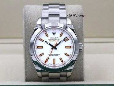 Rolex — Rolex Milgauss 116400 White Dial M Serial — Watch — resale
