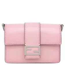 Fendi — Fendi Micro Flat Baguette 7M0311 SilverMeta — Handbag — resale