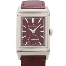 Jaeger-LeCoultre — Jaeger-LeCoultre Reverso Tribute Q397846J SS & Leather Stem-winder Burgundy D — Watch — resale