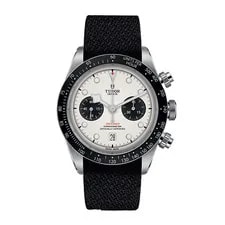 Tudor — Tudor Black Bay Chrono Panda Opaline Dial Black Fabric Strap M79360N-0008 — Watch — resale