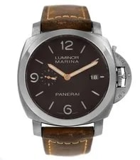 Panerai — Panerai Luminor Marina PAM00351 Brown Dial Titanium Date 44MM Box Papers — Watch — resale