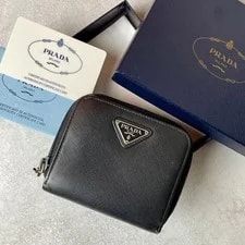 Prada — Box Certificate Prada Compact Wallet From Japan — Handbag — resale