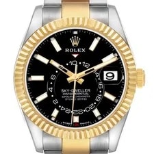 Rolex — Rolex Sky Dweller Steel Yellow Gold Black Dial 336933 Box Card — Watch — resale